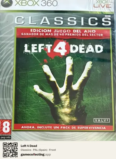 Left 4 Dead Xbox 360, Spain box front