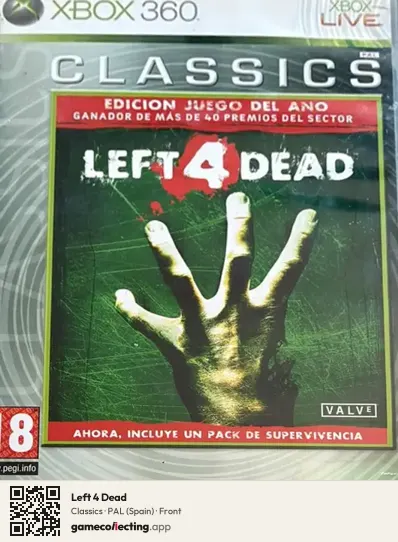 Left 4 Dead Xbox 360, Spain box front