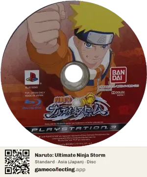 Naruto: Ultimate Ninja Storm PlayStation 3, Asia disc
