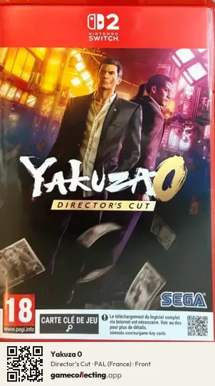 Yakuza 0 Nintendo Switch 2, France box front
