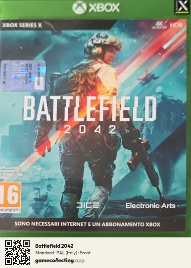 Battlefield 2042 Xbox Series X, Italy box front