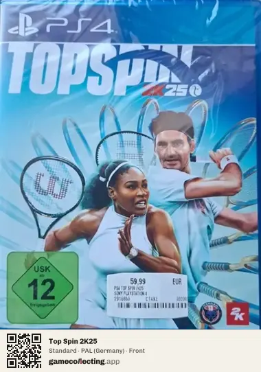 Top Spin 2K25 PlayStation 4, Germany box front