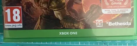 Doom Eternal, the USK square on its front