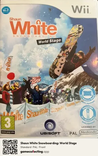 Shaun White Snowboarding: World Stage Nintendo Wii, PAL box front