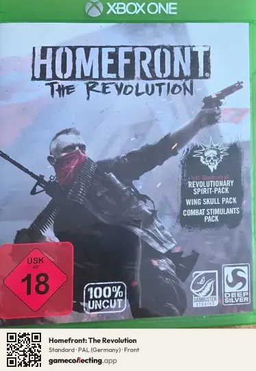 Homefront: The Revolution Xbox One, Germany box front
