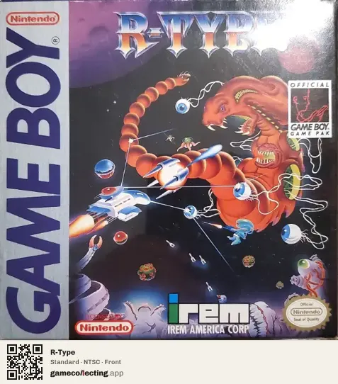 R-Type Game Boy, NTSC box front