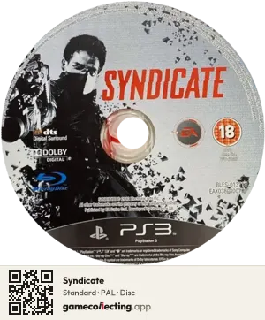 Syndicate PlayStation 3, PAL disc