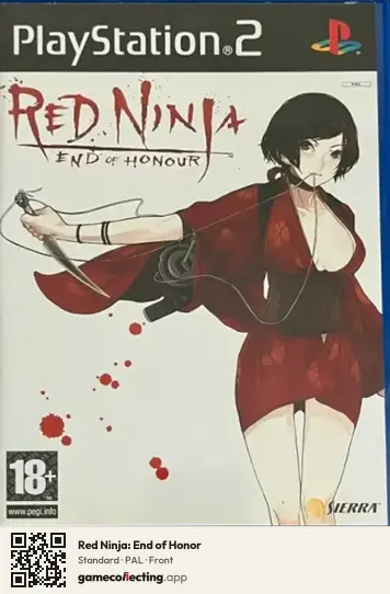 Red Ninja: End of Honor PlayStation 2, PAL box front