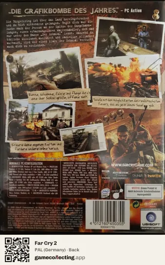 Far Cry 2 Computer, Germany box back