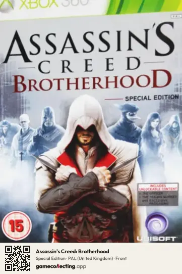 Assassin's Creed: Brotherhood Xbox 360, United Kingdom box front