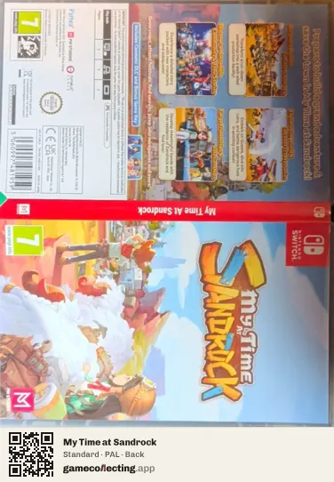 My Time at Sandrock Nintendo Switch, PAL box back