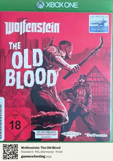 Wolfenstein: The Old Blood Xbox One, Germany box front