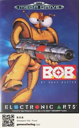 B.O.B. Sega Mega Drive / Genesis, PAL box front