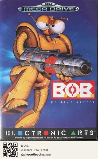 B.O.B. Sega Mega Drive / Genesis, PAL box front