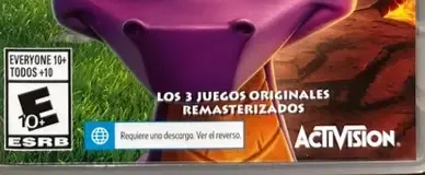 Spyro Reignited Trilogy, the ESRB box on its front