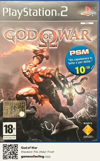 God of War PlayStation 2, Italy box front