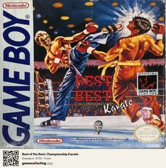 Best of the Best: Championship Karate Game Boy, NTSC box front