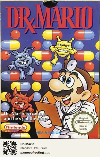 Dr. Mario Nintendo Entertainment System, PAL box front