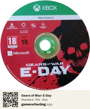 Gears of War: E-Day Xbox Series X, PAL disc