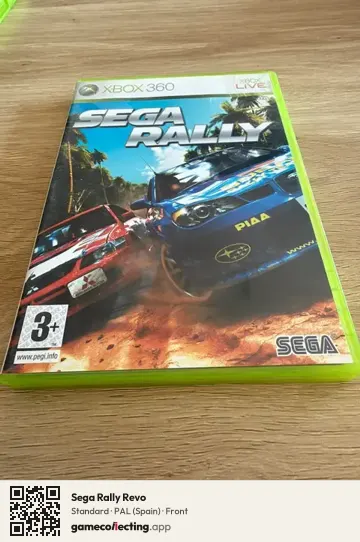 Sega Rally Revo Xbox 360, Spain box front