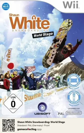 Shaun White Snowboarding: World Stage Nintendo Wii, Germany box front