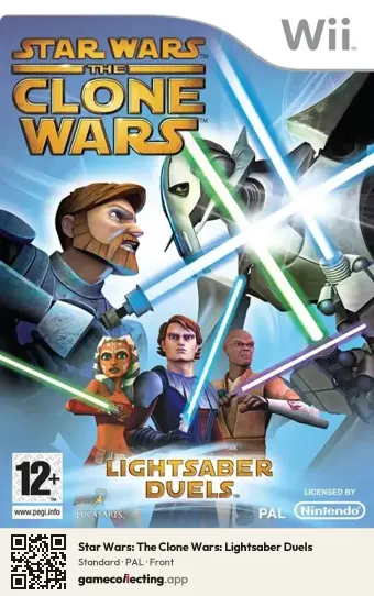 Star Wars: The Clone Wars: Lightsaber Duels Nintendo Wii, PAL box front