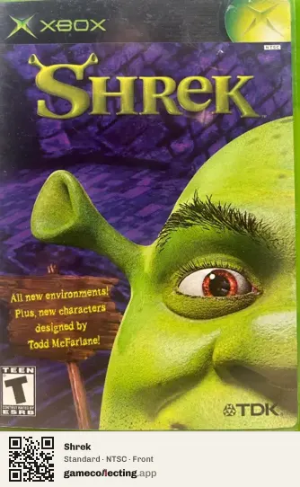 Shrek Xbox, NTSC box front
