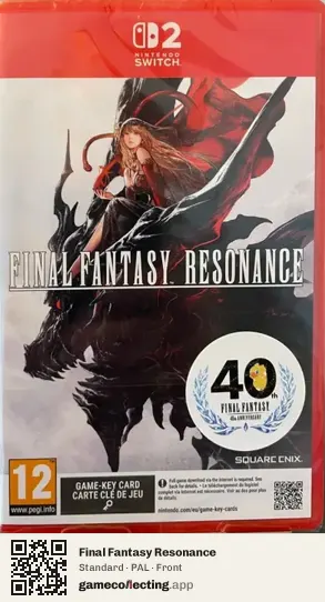 Final Fantasy Resonance Nintendo Switch 2, PAL box front
