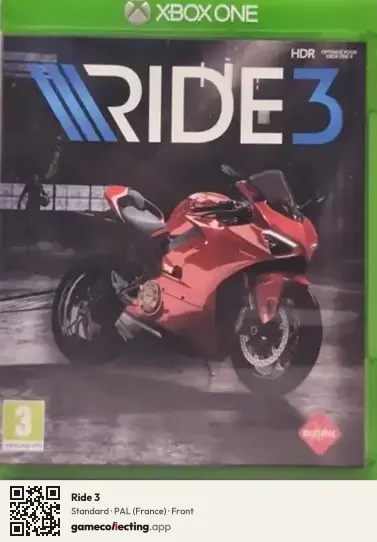 Ride 3 Xbox One, France box front