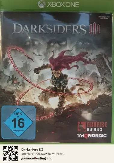 Darksiders III Xbox One, Germany box front