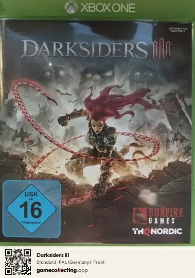 Darksiders III Xbox One, Germany box front