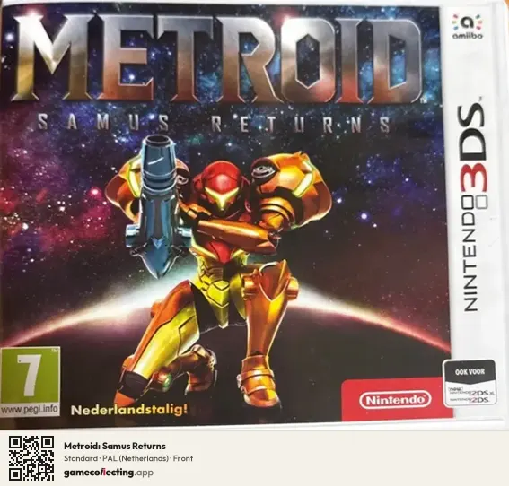 Metroid: Samus Returns Nintendo 3DS, Netherlands box front