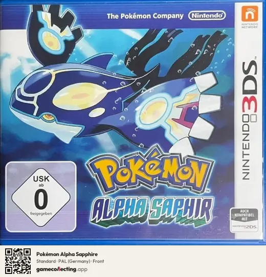 Pokémon Alpha Sapphire Nintendo 3DS, Germany box front