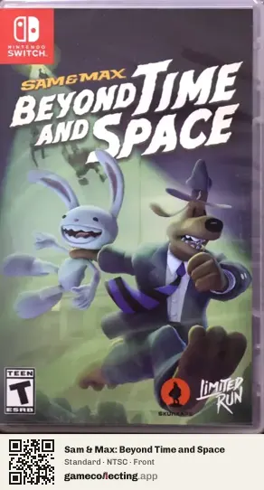 Sam & Max: Beyond Time and Space Nintendo Switch, NTSC box front