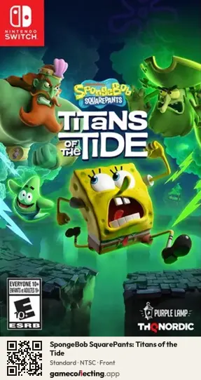 SpongeBob SquarePants: Titans of the Tide Nintendo Switch, NTSC box front