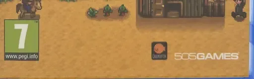 Stardew Valley, the PEGI square on its front