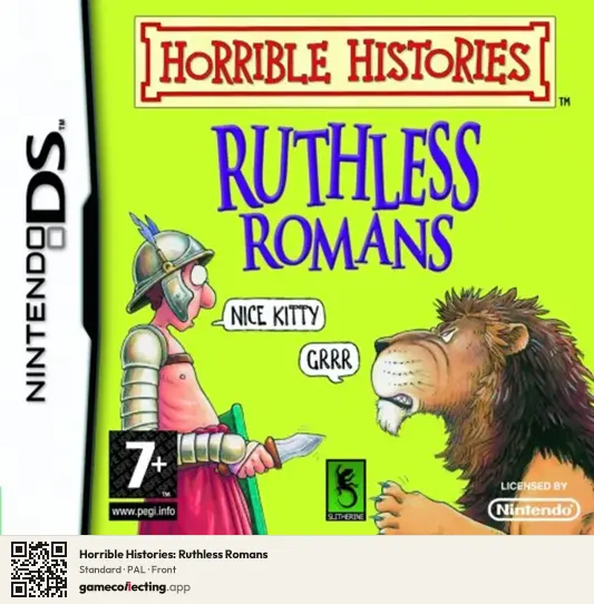 Horrible Histories: Ruthless Romans Nintendo DS, PAL box front