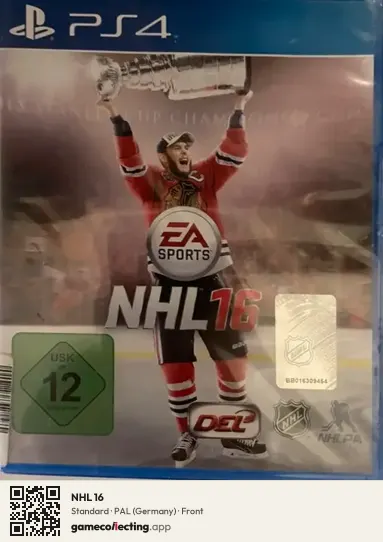 NHL 16 PlayStation 4, Germany box front