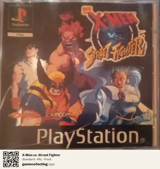 X-Men vs. Street Fighter PlayStation, PAL box front