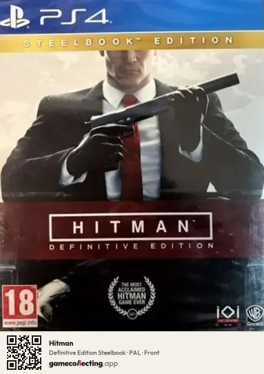 Hitman PlayStation 4, PAL box front