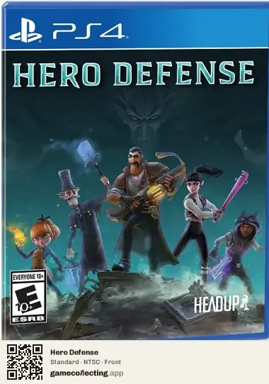 Hero Defense PlayStation 4, NTSC box front
