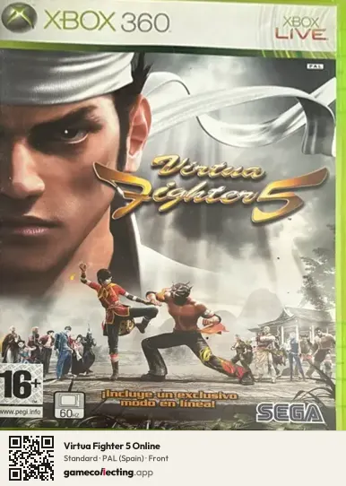 Virtua Fighter 5 Online Xbox 360, Spain box front