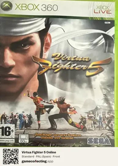 Virtua Fighter 5 Online Xbox 360, Spain box front