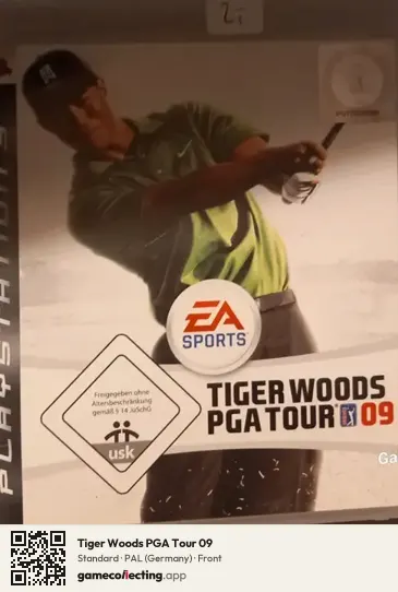 Tiger Woods PGA Tour 09 PlayStation 3, Germany box front
