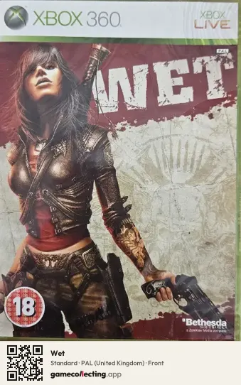 Wet Xbox 360, United Kingdom box front
