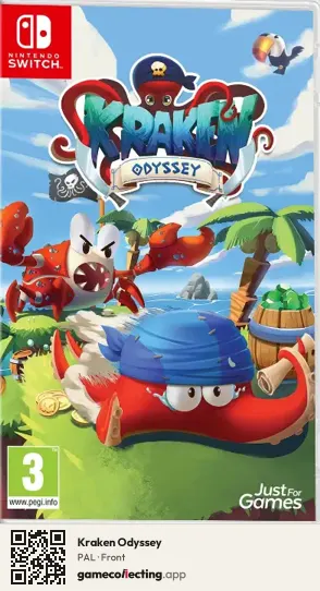 Kraken Odyssey Nintendo Switch, PAL box front
