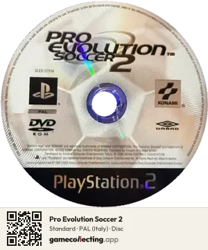 Pro Evolution Soccer 2 PlayStation 2, PAL disc