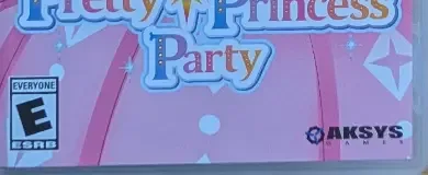 Pretty Princess Party, the ESRB box on its front