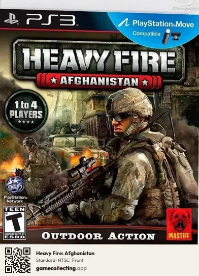 Heavy Fire: Afghanistan PlayStation 3, NTSC box front