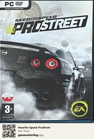 Need for Speed: ProStreet Computer, PAL box front